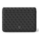 GUESS Laptop Bag 13 14 Sleeve 4G Uptown Triangle Logo negru