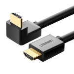Ugreen kątowy kabel HDMI (90°) 4K  2m czarny (HD103)