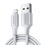 Cablu Lightning la USB UGREEN UGREEN 2,4A US199, 2m (argintiu)