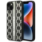 Husa Apple iPhone KARL LAGERFELD 14 Monogram Stripe Grey Hardcase