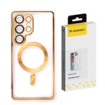 Husă galvanizată Wozinsky cu Magsafe pentru Samsung Galaxy S25+ - Aur