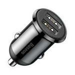 [DUPĂ RETUR] Baseus Grain Pro incarcator auto 2x USB 4.8 A negru (CCALLP-01)