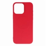 Liquid Silicone Case MagSafe pentru iPhone 16 Pro Max - roșie
