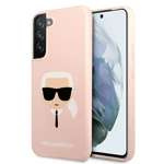 Husa KARL LAGERFELD Samsung Galaxy S22 Plus Husă rigidă din silicon Karl`s Head Pink