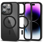 Husa Tech-protect Magmat MagSafe iPhone  15 Pro Max Black/clear Case