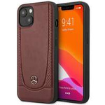 Husa iPhonecase Mercedes 14 Plus 6.7" roșu/roșu din piele tare Urban Bengale