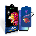 Szkło bestsuit Flex-Buffer 5D hibrid cu strat antibacterian Biomaster pentru iPhone 13 mini negru