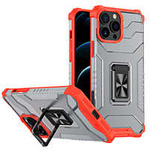 Inel de cristal Case hibrid blindat husa husa + magnetic suport iPhone 12 Pro Max roșu