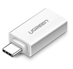 UGREEN Adaptor USB-A 3.0 la USB-C 3.1 Alb