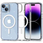 Husa Tech-protect Flexair Hybrid MagSafe iPhone  15 Glitter Clear Case