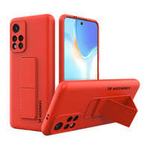 Husă Wozinsky Kickstand Case flexibilă din silicon pentru suport Xiaomi Husa Note 11 / 11T 5G / Poco M4 Pro 5G Roșu