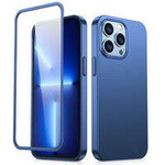 Joyroom 360 Full Case husa capacul pentru iPhone 13 Pro Max spate și față + folie sticla albastru (JR-BP928 albastru)