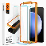 Folie sticla Spigen Alm Glas.tr Pachet de 2 Galaxy S23 Fe transparent