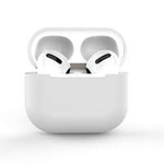 Husa pentru AirPods 2 / AirPods 1 silikonou husă moale casti alb (case C)