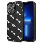 Husa KARL LAGERFELD Apple iPhone 13 13 Pro Allover Black Hardcase