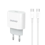 Incarcator de perete Dudao A14EUC PD 20W USB-C cu cablu - alb