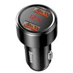 Incarcator adaptor auto BASEUS Magic 2x USB QC 3.0 45W negru