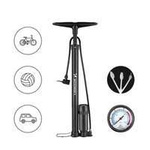 Pompă de mână pentru bicicletă Wozinsky montată pe stâlp negru (WUP-01)