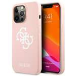Husa GUESS Apple iPhone 13 13 Pro Silicon 4G Logo Roz Husă rigidă