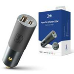 3mk HyperCar Charger 100W Power Delivery incarcator încărcător auto 1xUSB-A + 1xUSB-C