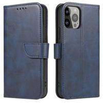 Husa Husa Mag Case husa Case net pentru Samsung Galaxy A34 5G flip cover portofel portofel stand albastru Case