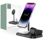 Mag MagSafe TECH-PROTECT QI15W QI15W A22 3IN1 NETIC WIRELESS CHARGER NEGRU
