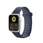 StrapArmor strap Apple Watch magDux Ducis Strap (versiune) Ultra, SE, 8, 8, 7, 7, 6, 5, 4, 3, 2, 1 (49, 45, 44, 42 mm) brățară din silicon nettic albastru