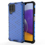 Honeycomb husa husă blindată cu ramă de gel Samsung Galaxy A22 4G albastru