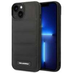 Husa iPhonecase Karl Lagerfeld 14 6.1" negru/negru tare Puffy Elongated Logo
