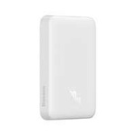 Baseus Mag MagSafe cablu netic Mini powerbank cu încărcare inductivă 15W / încărcare rapidă PD QC 20W 10000mAh alb (Overseas Edition) + Xiaobai Series USB-C - USB-C 60W 3A 0.5m alb