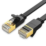 Flat cablu UGREEN NW106 Ethernet RJ45, Cat.7, STP, 2m (negru)