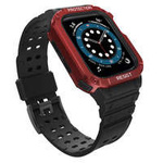 Protejați banda de curea de la husa pentru Watch 7 / 6 / 5 / 5 / 4 / 3 / 2 / SE (45 / 44 / 42mm) caz blindat de ceas negru