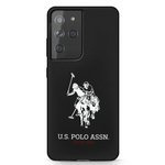 Husa US POLO Samsung Galaxy S21 Ultra Silicone Logo USHCS21LSLHRBK Negru Case