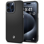 Husa Spigen Enzo Aramid Mag MagSafe  iPhone 15 Pro MATTE Negru Case