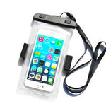 Impermeabil husa cu bandă la telefonul PVC - transparent