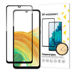 folie sticla ecran Wozinsky Sticlă temperată cu lipici complet pentru Samsung Galaxy A34 5G 9H pentru întregul cu ramă neagră