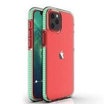 Primăvară Case capac cu gel husa cu ramă colorată pentru iPhone 12 mini mint