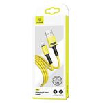 USAMS Lightning Fast Charge 1m Yellow Cable