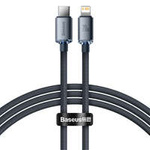 Baseus crystal shine series fast charging data cable USB Type C to Lightning 20W 1.2m black (CAJY000201)