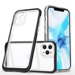 Clear 3in1 husa pentru iPhone 11 Pro Max capac de gel cu ramă neagră
