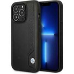 Husa iPhonecase BMW BMHCP14L22RBDK 14 Pro 6.1" negru/negru Hard Leather Blue Dots