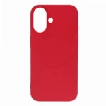 Liquid Silicone Case MagSafe pentru iPhone 16 - roșie