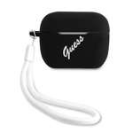Husa GUESS Apple AirPods Pro Cover Silicone Vintage GUACAPLSVSBW Negru Alb Negru Case