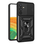 Husa Armor husa Hybrid Camshield pentru Samsung Galaxy A14 carcasă blindată cu capac pentru cameră foto negru Case