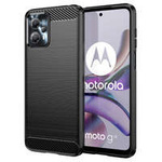 Husa Case husanounou Carbon pentru Motorola Moto G53 / G13 flexibil siliko carbo capac negru Case