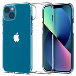 Husa iPhone 13 Spigen Liquid Crystal Crystal Transparent Clear Case + Folie sticla Spigen Glas.tr Slim