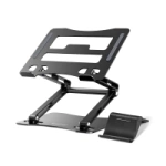 Suport laptop Wozinsky WRS-CPY75DSB din aluminiu + Gratuit! suport smartphone - negru