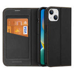 husa iPhone magDux Ducis Skin X2 pentru 14 Plus capac cu clapetă Netic negru