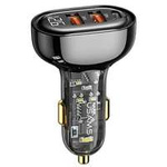 USAMS Charg. sam. 2xUSB+1xUSB-C 80W Fast Charge negru/negru CC159CC01 (US-CC159)