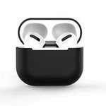 Husa pentru AirPods Pro silikonou husă moale casti negru (case C)